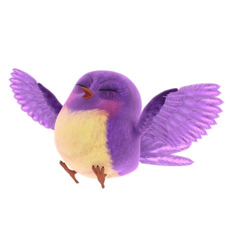 Cute Bird  3D Icon