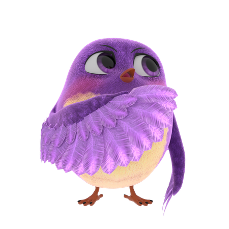 Cute Bird  3D Icon