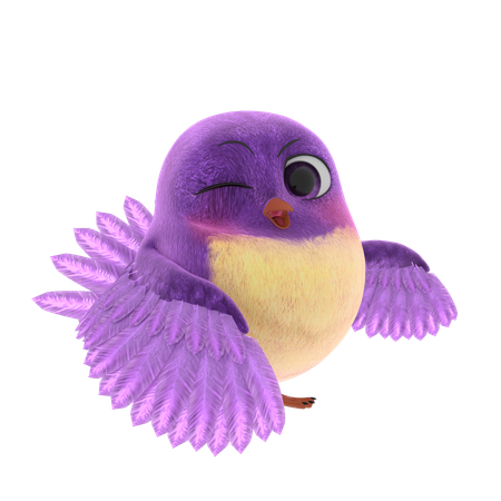 Cute Bird  3D Icon