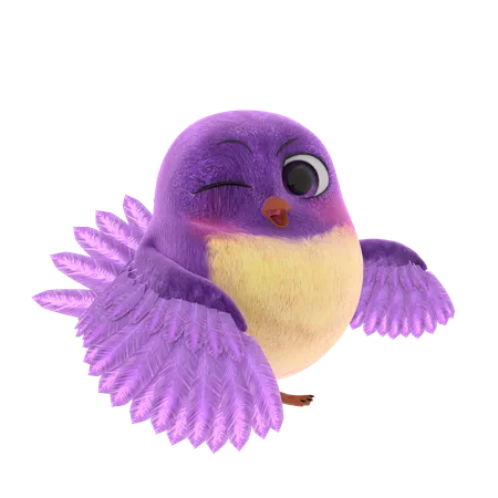 Cute Bird  3D Icon