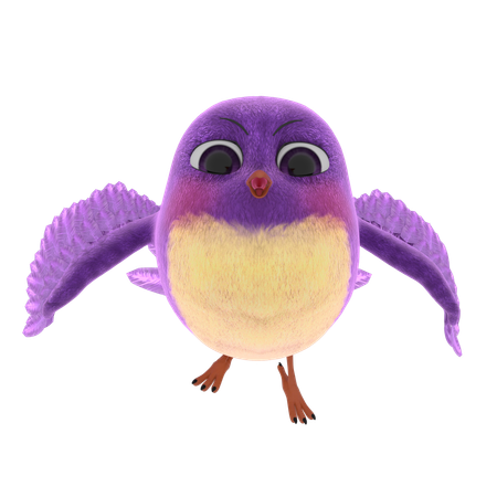 Cute Bird  3D Icon