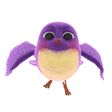 Cute Bird  3D Icon