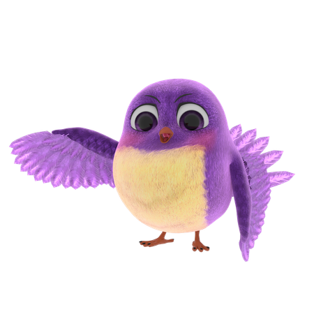 Cute Bird  3D Icon