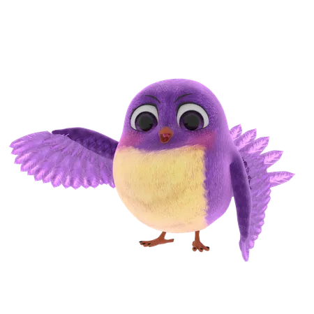 Cute Bird  3D Icon