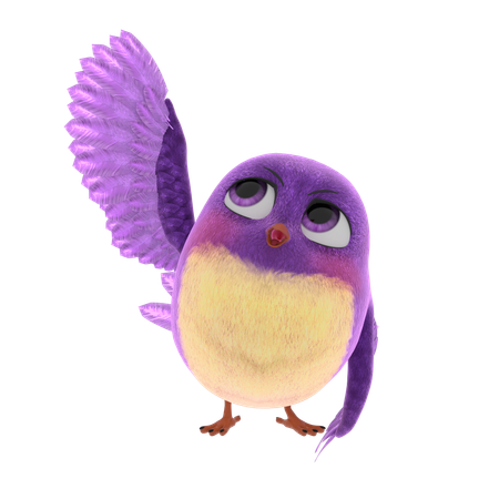 Cute Bird  3D Icon