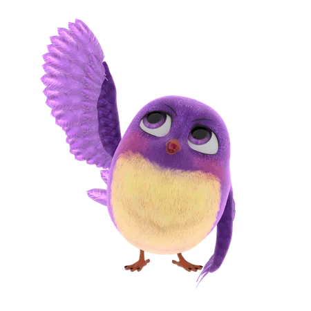 Cute Bird  3D Icon