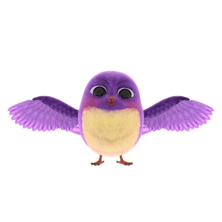 Cute Bird  3D Icon