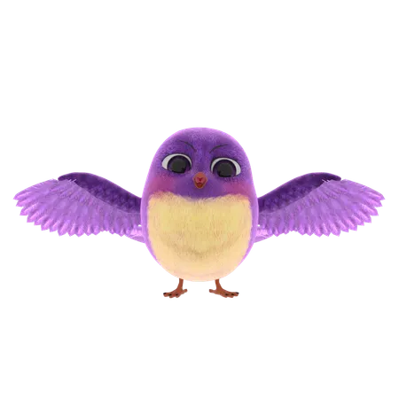 Cute Bird  3D Icon