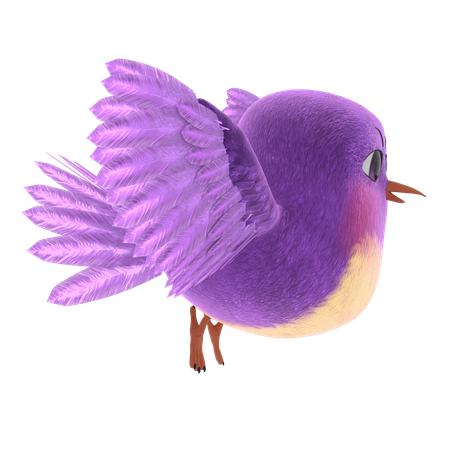 Cute Bird  3D Icon