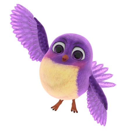 Cute Bird  3D Icon