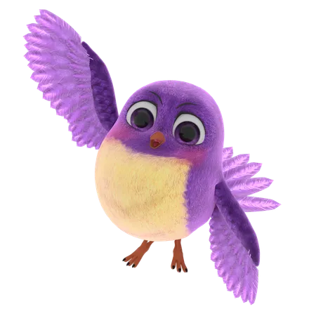 Cute Bird  3D Icon