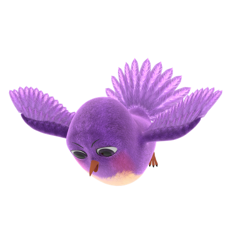 Cute Bird  3D Icon