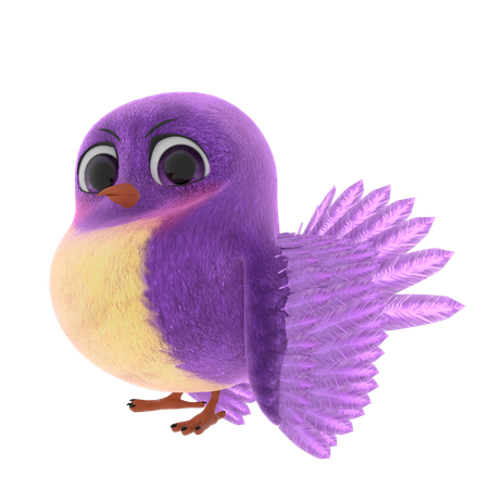 Cute Bird  3D Icon