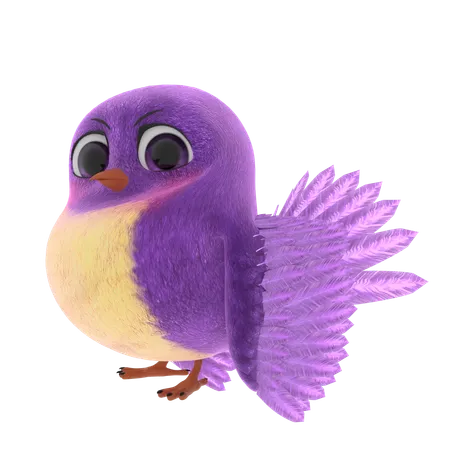 Cute Bird  3D Icon