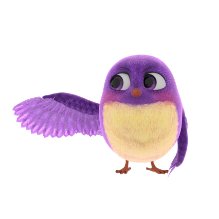 Cute Bird  3D Icon