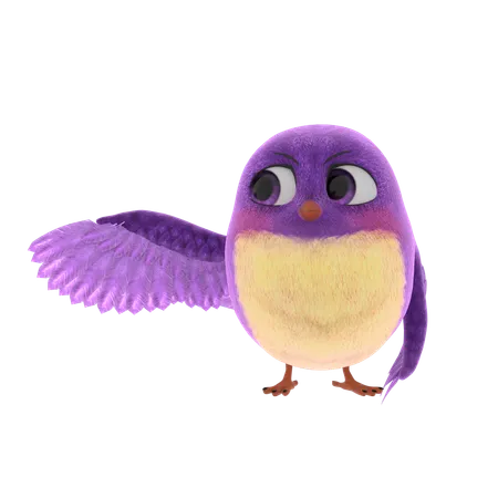 Cute Bird  3D Icon