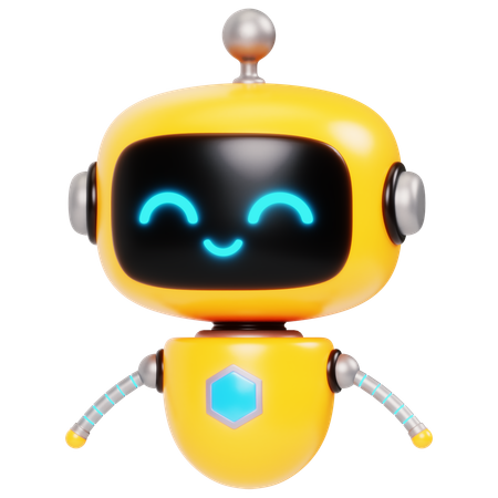 Cute Bot 10  3D Illustration
