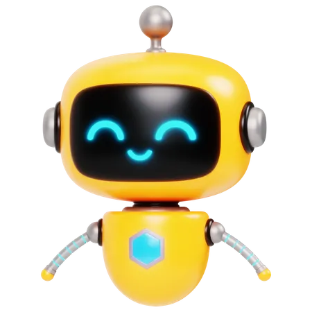 Cute Bot 10  3D Illustration