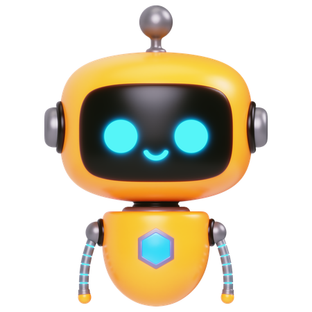 Cute Bot  3D Icon