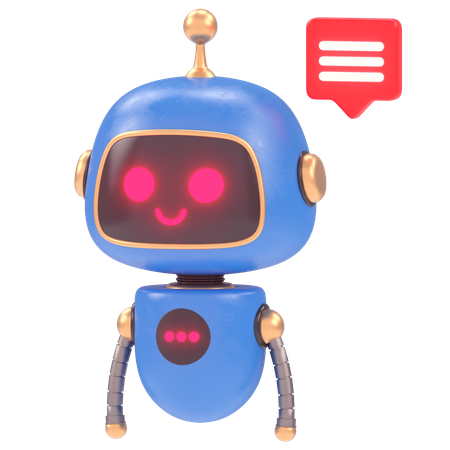 Cute Bot 13  3D Illustration