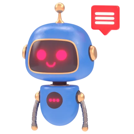 Cute Bot 13  3D Illustration