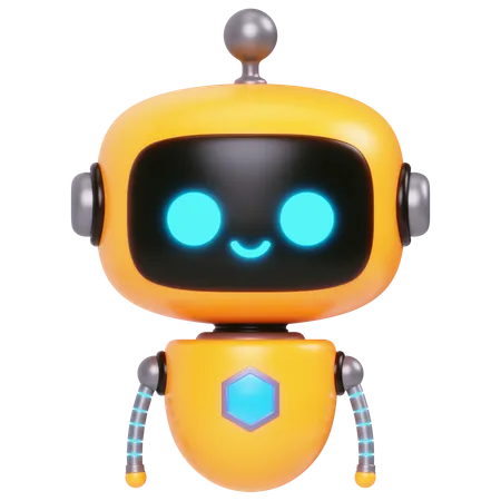 Cute Bot  3D Icon