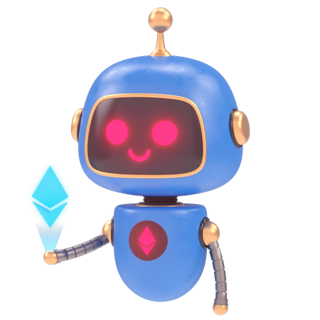 Cute Bot  3D Icon