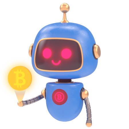 Cute Bot  3D Illustration