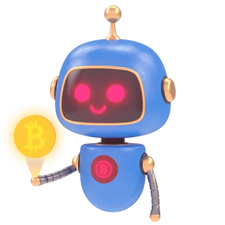 Cute Bot  3D Illustration