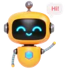 Cute Bot Saying Hi