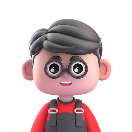 Cute Boy  3D Icon