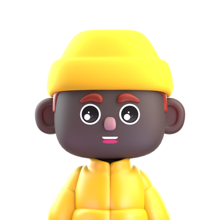 Cute Boy  3D Icon