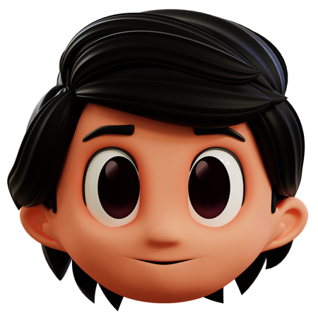 Cute Boy Emoji  3D Icon