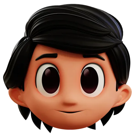 Cute Boy Emoji  3D Icon