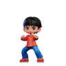 3d for fighting pose