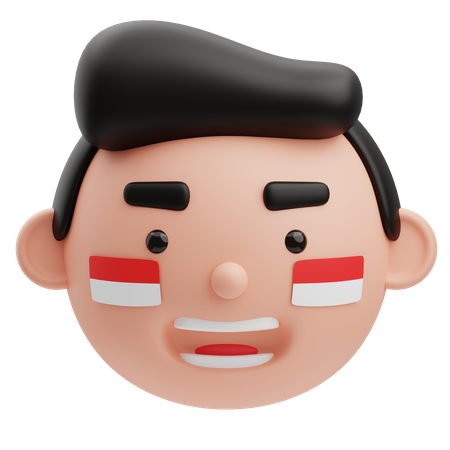 Cute Boy Indonesian Avatar  3D Illustration