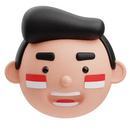 Cute Boy Indonesian Avatar  3D Illustration