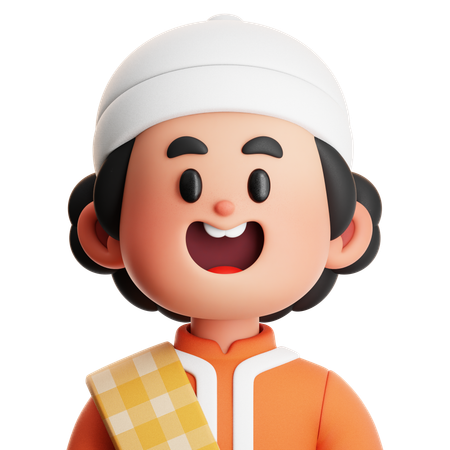 CUTE BOY MUSLIM  3D Icon