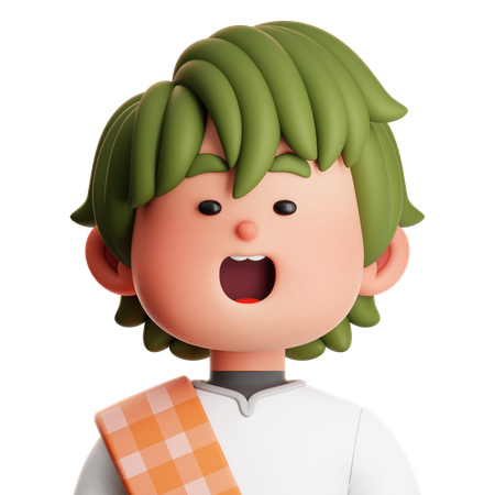 CUTE BOY MUSLIM  3D Icon