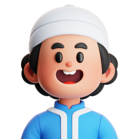 CUTE BOY MUSLIM  3D Icon