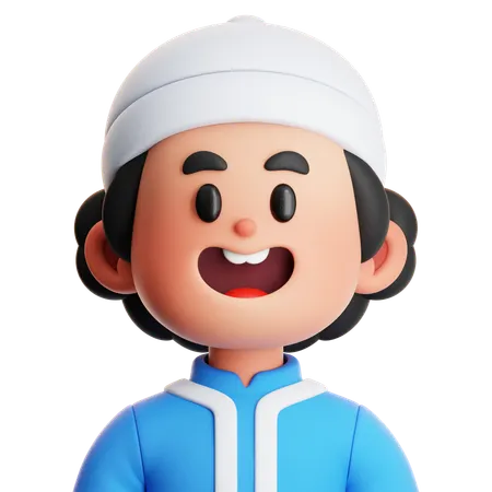 CUTE BOY MUSLIM  3D Icon