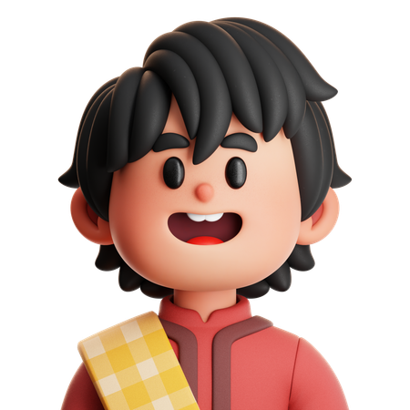 CUTE BOY MUSLIM  3D Icon