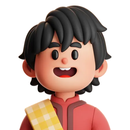 CUTE BOY MUSLIM  3D Icon