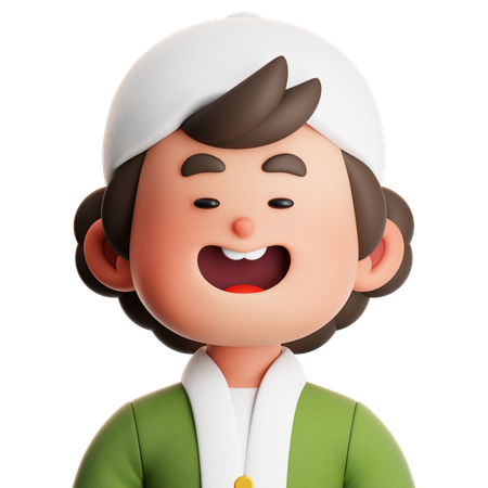 CUTE BOY MUSLIM  3D Icon