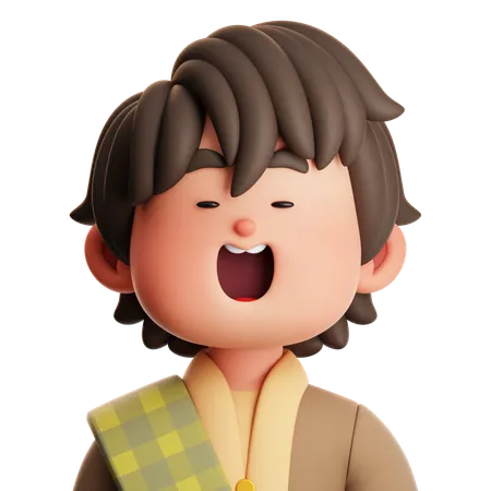 CUTE BOY MUSLIM  3D Icon