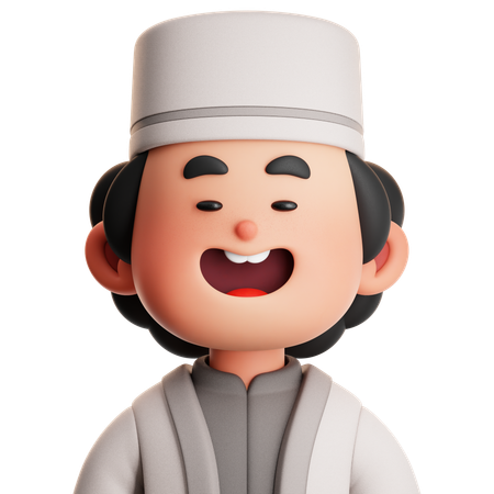 CUTE BOY MUSLIM  3D Icon