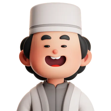 CUTE BOY MUSLIM  3D Icon
