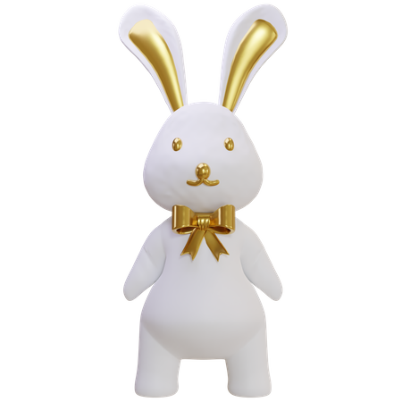 Cute Bunny  3D Icon