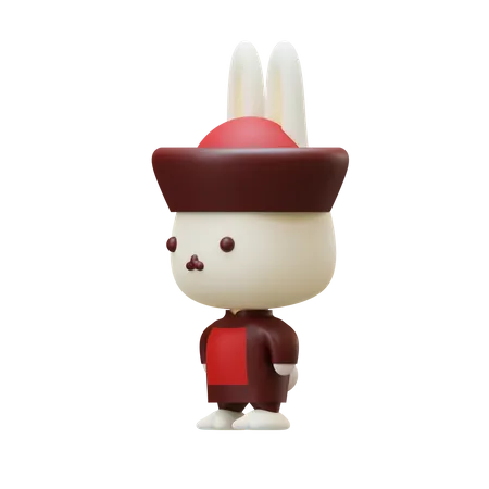 Cute Bunny  3D Icon