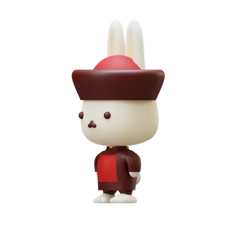 Cute Bunny 3D Icon